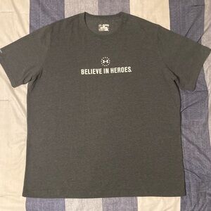 UA Wounded Warriors Project Mens T Shirt Sz 3XL S/S Charcoal